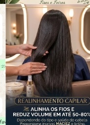 Realinhamento Capilar - Alinha e Reduz 50-80%